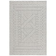 thumbnail image 1 of SAFAVIEH Global Hermite Bordered Indoor/Outdoor Area Rug, Grey/Ivory, 8' x 10', 1 of 6