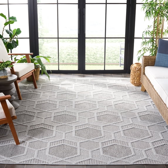 Safavieh Global Jewell Geometric Area Rug, Gray/Ivory, 8' x 10'