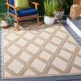 thumbnail image 1 of SAFAVIEH Global Michael Diamond Indoor/Outdoor Area Rug, Beige/Brown, 5'3" x 7'6", 1 of 5