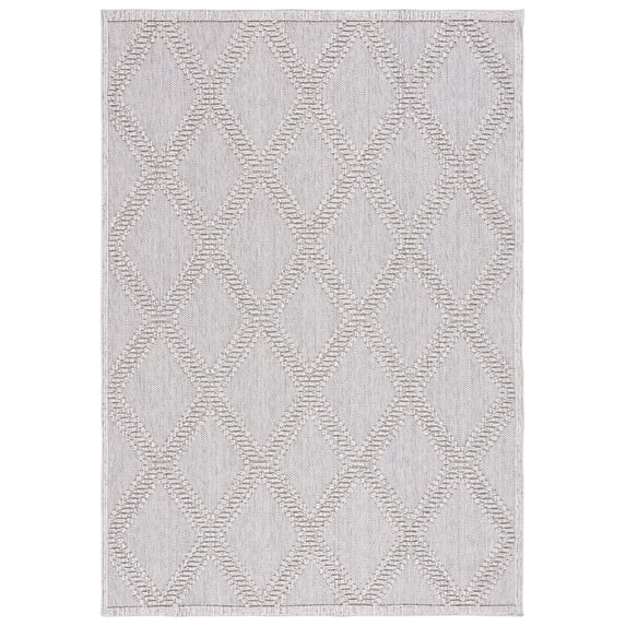 SAFAVIEH Global Michael Diamond Indoor/Outdoor Area Rug, Grey/Light Grey, 2'2" x 4'