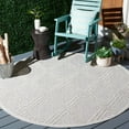 thumbnail image 1 of SAFAVIEH Global Michael Diamond Indoor/Outdoor Area Rug, Grey/Light Grey, 6'7" x 6'7" Round, 1 of 5