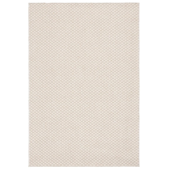 SAFAVIEH Global Percival Geometric Area Rug, Ivory/Beige, 5'3" x 7'6"