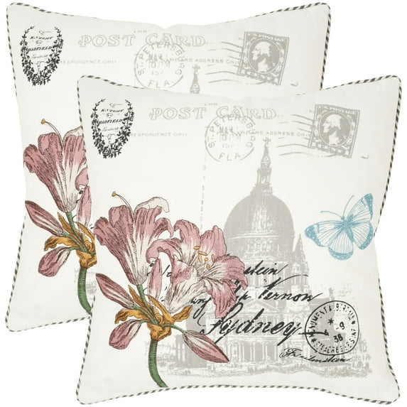 SAFAVIEH Gloria Pillow Set of 2 White