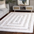 thumbnail image 1 of Safavieh Glory Veronica Geometric Shag Area Rug, Ivory/Beige, 5' x 8', 1 of 11