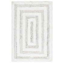 SAFAVIEH Glory Veronica Geometric Shag Area Rug, Ivory/Beige, 8' x 10'