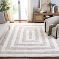 thumbnail image 1 of Safavieh Glory Veronica Geometric Shag Area Rug, Ivory/Beige, 9' x 12', 1 of 11