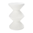 thumbnail image 1 of SAFAVIEH Glynn Modern 19" Round End Table, White, 1 of 3
