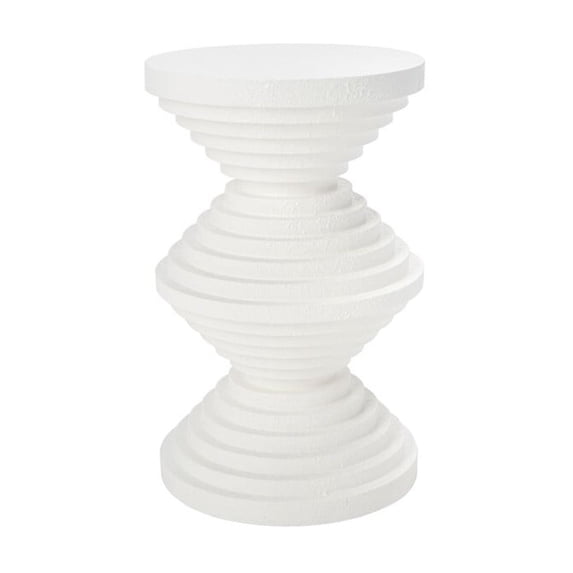 SAFAVIEH Glynn Modern 19" Round End Table, White
