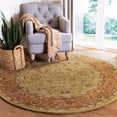 thumbnail image 1 of Safavieh Golden Jaipur Dreda Bordered Wool Area Rug, Green/Rust, 3'6" x 3'6" Round, 1 of 9