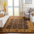 thumbnail image 1 of Safavieh Golden Jaipur Dreda Bordered Wool Area Rug, Black/Gold, 9' x 12', 1 of 9