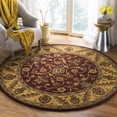 thumbnail image 1 of Safavieh Golden Jaipur Dreda Bordered Wool Area Rug, Burgundy/Gold, 8' x 8' Round, 1 of 11