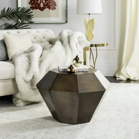SAFAVIEH Grace Diamond Accent Table, Antique Copper