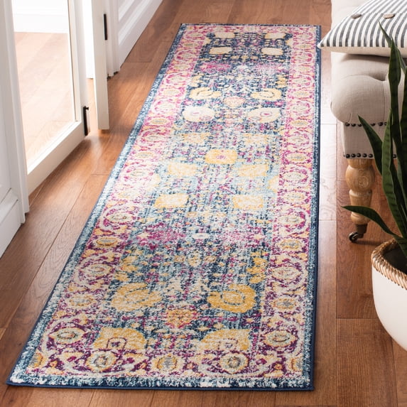 Safavieh Granada Blair Oriental Runner Rug, Blue/Fuchsia, 2'2" x 9'