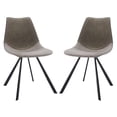 thumbnail image 1 of SAFAVIEH Greer Modern Tufted Dining Chair, Grey, Set of 2 (23.8 in. W x 19 in. D x 32.5 in. H), 1 of 13