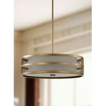 SAFAVIEH Greta Veil 4 Light 20 in. Dia. Adjustable Pendant, Gold