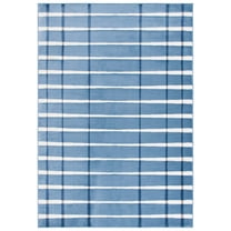 SAFAVIEH Groove Alaina Geometric Striped Area Rug, Blue/Ivory, 8' x 10'