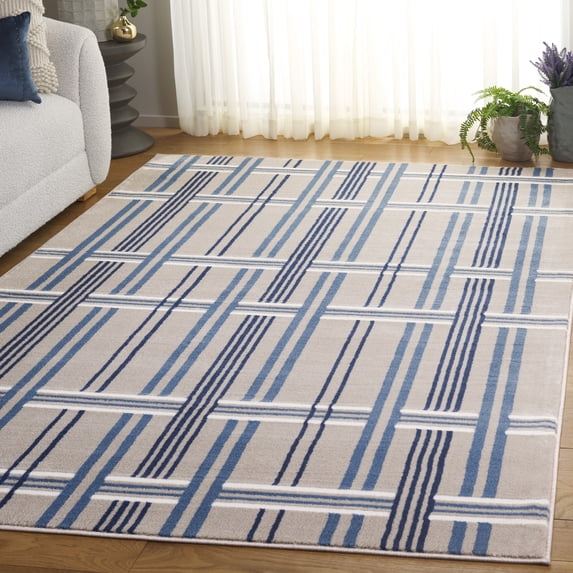 Safavieh Groove Alexa Geometric Area Rug, Beige/Blue, 8' x 10'