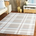 thumbnail image 1 of Safavieh Groove Dayna Plaid Area Rug, Beige/Light Blue, 8' x 10', 1 of 11