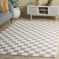 thumbnail image 1 of Safavieh Groove Ernesto Checkered Area Rug, Ivory/Beige, 4' x 6', 1 of 11
