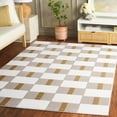 thumbnail image 1 of Safavieh Groove Keane Geometric Area Rug, Ivory/Gold, 5'3" x 7'6", 1 of 11