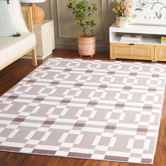 Safavieh Groove Peyton Geometric Area Rug, Ivory/Beige, 9' x 12'
