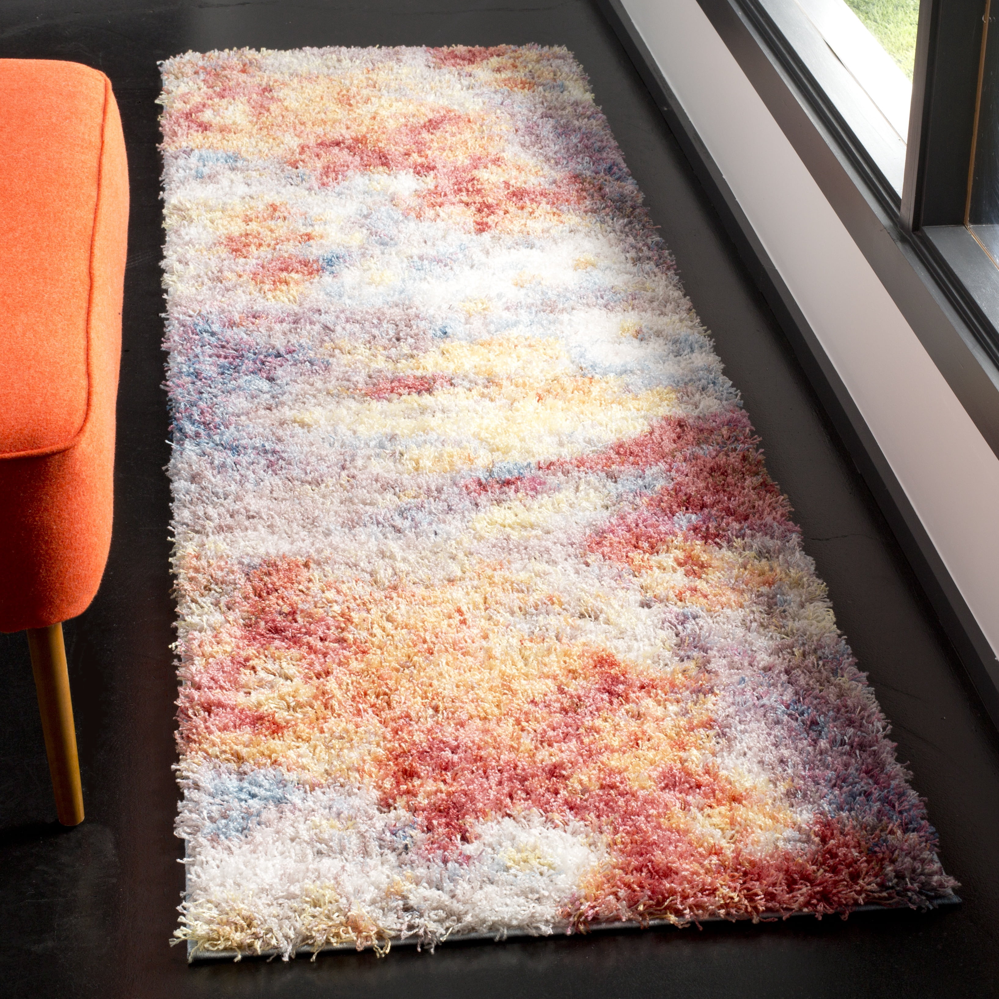 Safavieh Gypsy Ulric Abstract Runner Rug, Rust/Ivory, 2'3" x 12'
