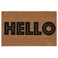 thumbnail image 1 of Safavieh HELLO Classic Door Mat Area Rug, Natural, 1'11" x 3', 1 of 6
