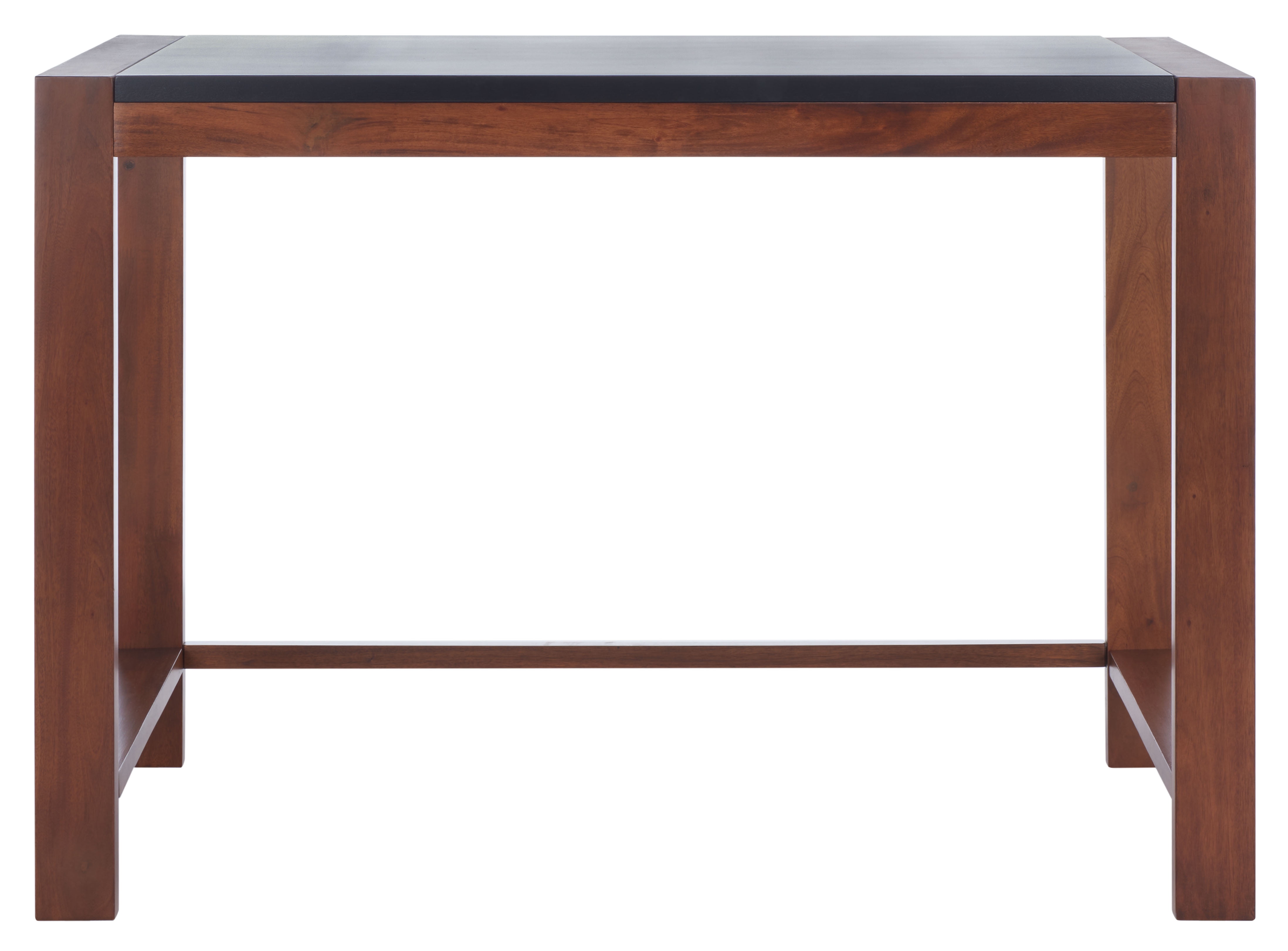 SAFAVIEH Halleck Amish Rectangle Wood Desk, Black/Brown (42 in. W x 20