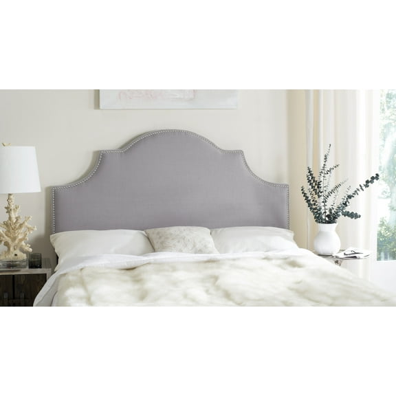 SAFAVIEH Hallmar Classic Elegant Upholstered Headboard, Queen, Arctic Grey