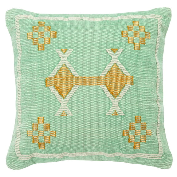 SAFAVIEH Halstead Aztec Accent Pillow, 18" x 18", Teal