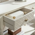 thumbnail image 1 of SAFAVIEH Halton Modern 2 Drawer Console Table, Distressed White, 1 of 7
