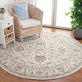 thumbnail image 1 of Safavieh Hamilton Arielle Oriental Polyester Area Rug, Ivory/Rust, 6'7" x 6'7" Round, 1 of 7