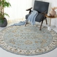 thumbnail image 1 of Safavieh Hamilton Finnian Oriental Polyester Area Rug, Blue/Gold, 6'7" x 6'7" Round, 1 of 10