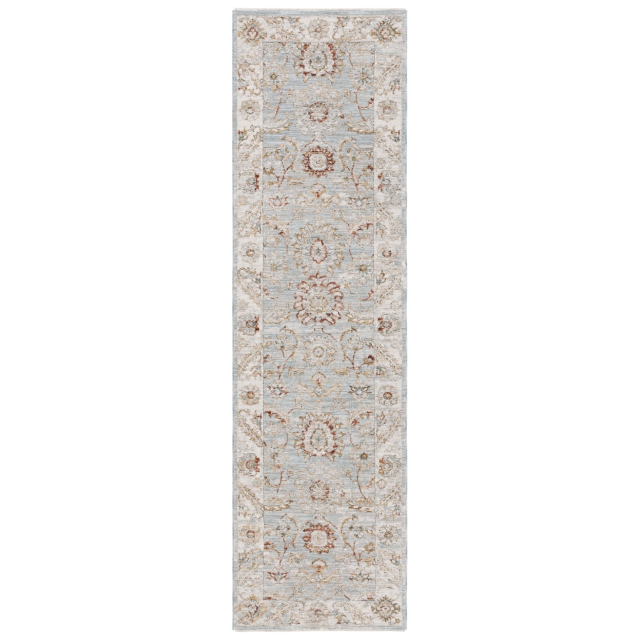 Hamilton Blue and Gold Hand-Knotted Wool Medallion Rug