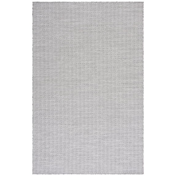SAFAVIEH Hampton Ali Diamond Indoor/Outdoor Area Rug, Ivory/Black, 8' x 10'