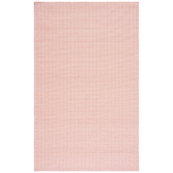 SAFAVIEH Hampton Ali Diamond Indoor/Outdoor Area Rug, Terracotta/Ivory, 5'1" x 7'6"