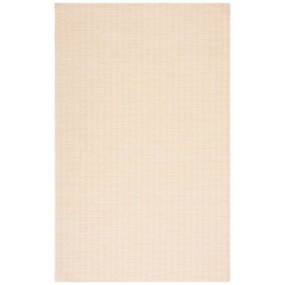 SAFAVIEH Hampton Ali Diamond Indoor/Outdoor Area Rug, Yellow, 5'1" x 7'6"