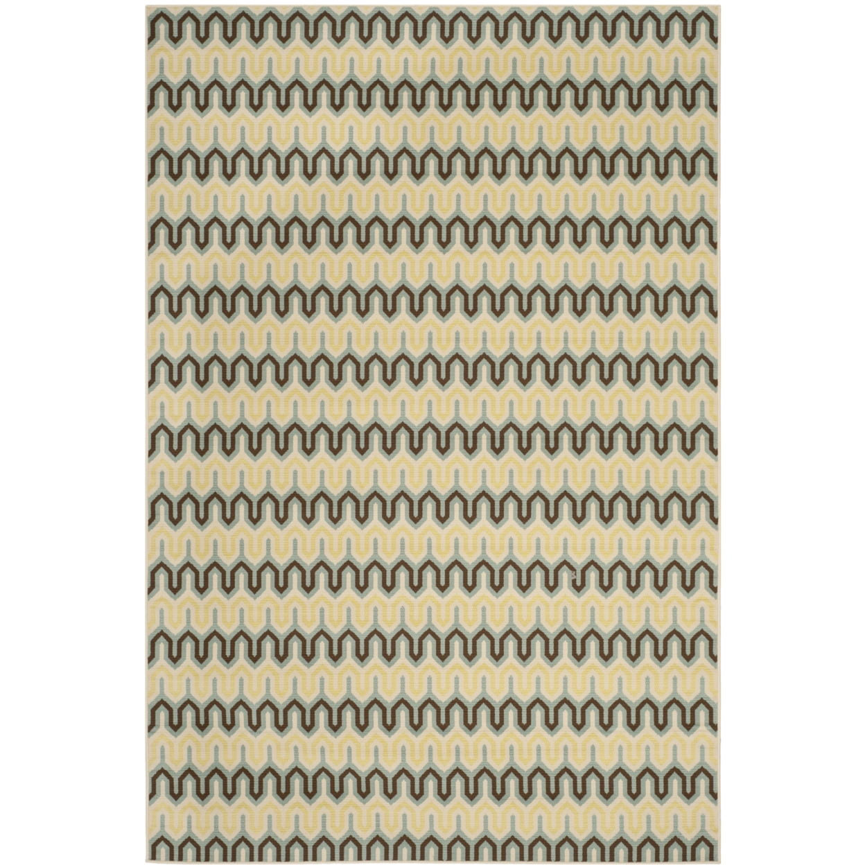 Hampton Light Blue Rectangular Easy Care Synthetic Rug