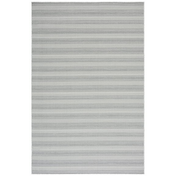 SAFAVIEH Hampton Duana Striped Indoor/Outdoor Area Rug, Grey, 5'1" x 7'6"