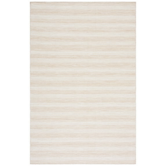 SAFAVIEH Hampton Duana Striped Indoor/Outdoor Area Rug, Natural, 6'5" x 6'5" Square