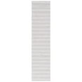 thumbnail image 1 of SAFAVIEH Hampton Duana Striped Indoor/Outdoor Runner Rug, Ivory/Grey, 2' x 9', 1 of 9