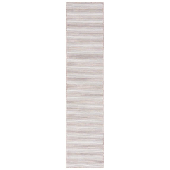 SAFAVIEH Hampton Duana Striped Indoor/Outdoor Runner Rug, Pink Ivory/Multi, 2' x 9'
