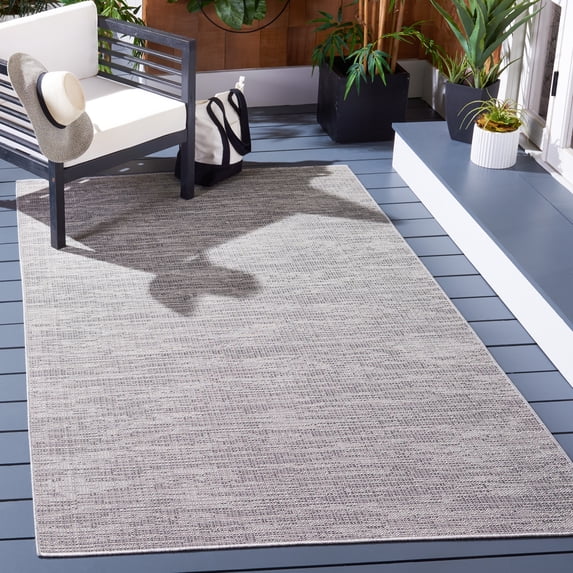 Safavieh Hampton Guliana Zig-Zag Indoor/Outdoor Area Rug, Gray, 6'5" x 6'5" Square