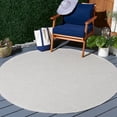 thumbnail image 1 of SAFAVIEH Hampton Hoyt Zig-Zag Indoor/Outdoor Area Rug, Ivory/Multi, 3' x 3' Round, 1 of 5