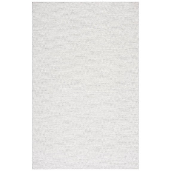 SAFAVIEH Hampton Hoyt Zig-Zag Indoor/Outdoor Area Rug, Ivory/Multi, 5'1" x 5'1" Round