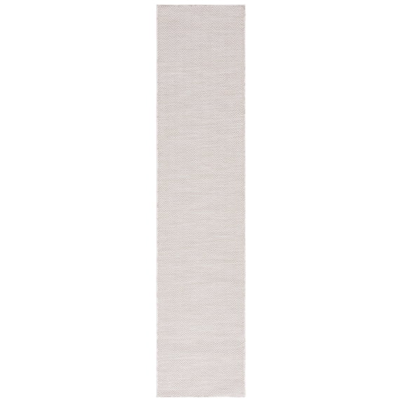 SAFAVIEH Hampton Hoyt Zig-Zag Indoor/Outdoor Runner Rug, Beige/Ivory, 2' x 9'