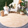 thumbnail image 1 of Safavieh Hampton Karaugh Abstract Indoor/Outdoor Area Rug, Yellow, 6'5" x 6'5" Round, 1 of 11