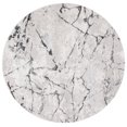 thumbnail image 1 of SAFAVIEH Hanna Brooke Abstract Area Rug, Grey/Ivory Dark Grey, 6'7" x 6'7" Round, 1 of 10