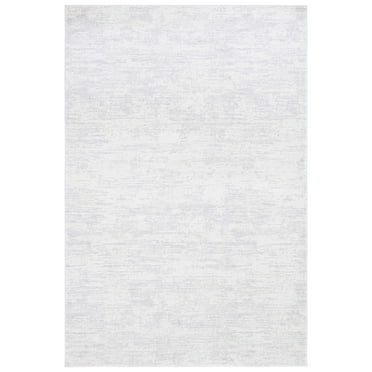 SAFAVIEH Hanna Cleto Striped Runner Rug, Ivory/Light Grey, 2' x 8'