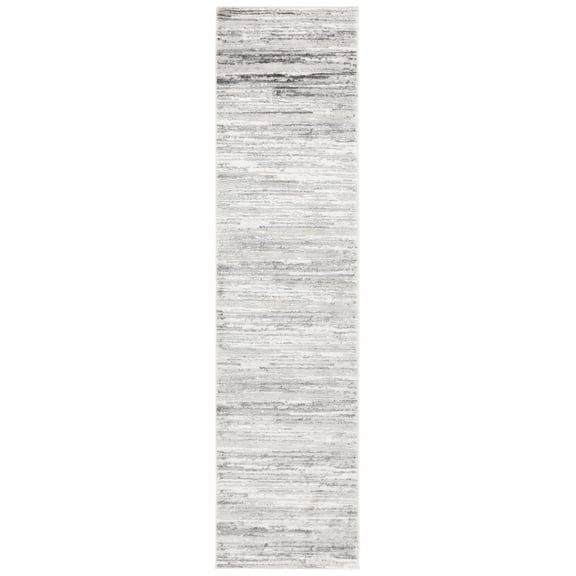 SAFAVIEH Hanna Frosina Abstract Runner Rug, Grey/Ivory, 2' x 8'